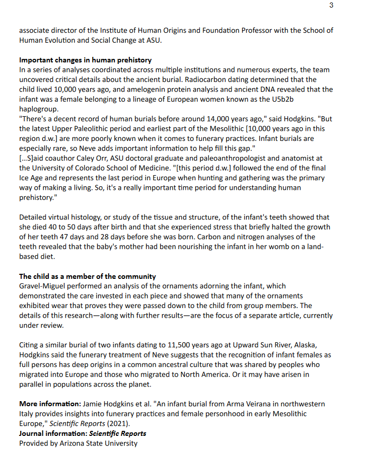 1.) Describe the key features of the ancient