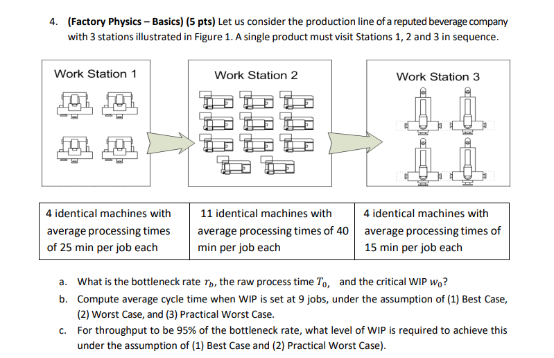 5. (Factory PhysicsBasics) (10 pts) MetalCraft