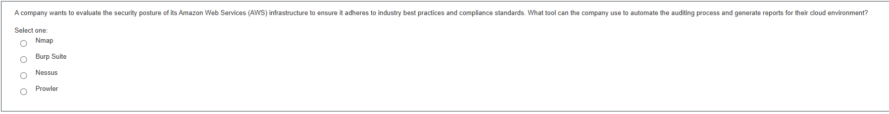 g A company wants to evaluate the security