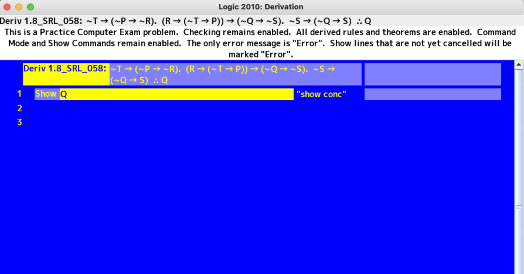 help solving this using logic 2010, don't use