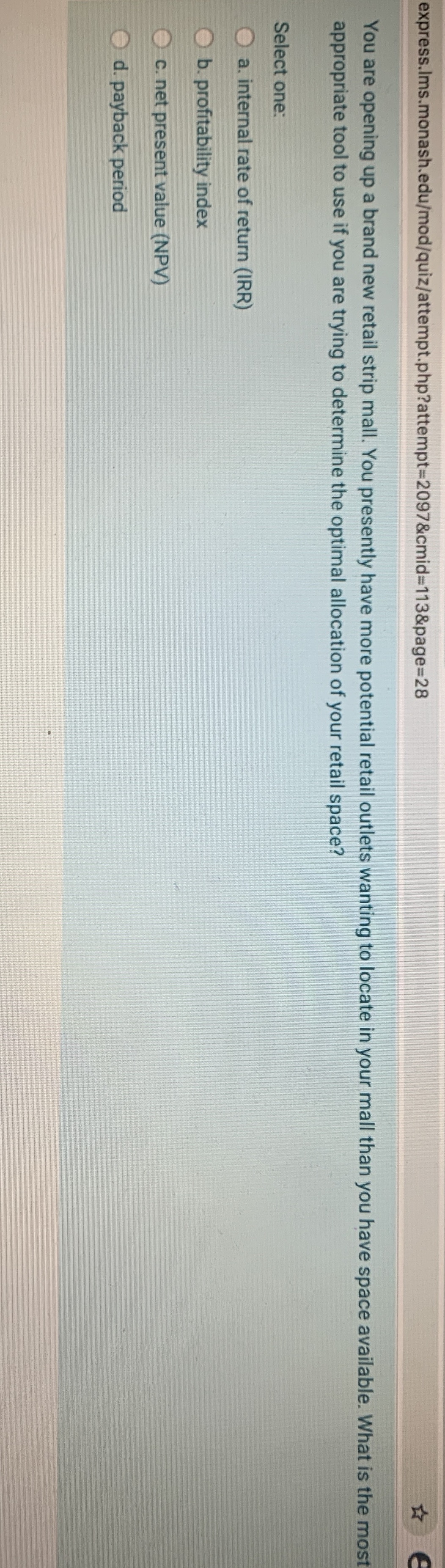 Could you please answer this multiple choice