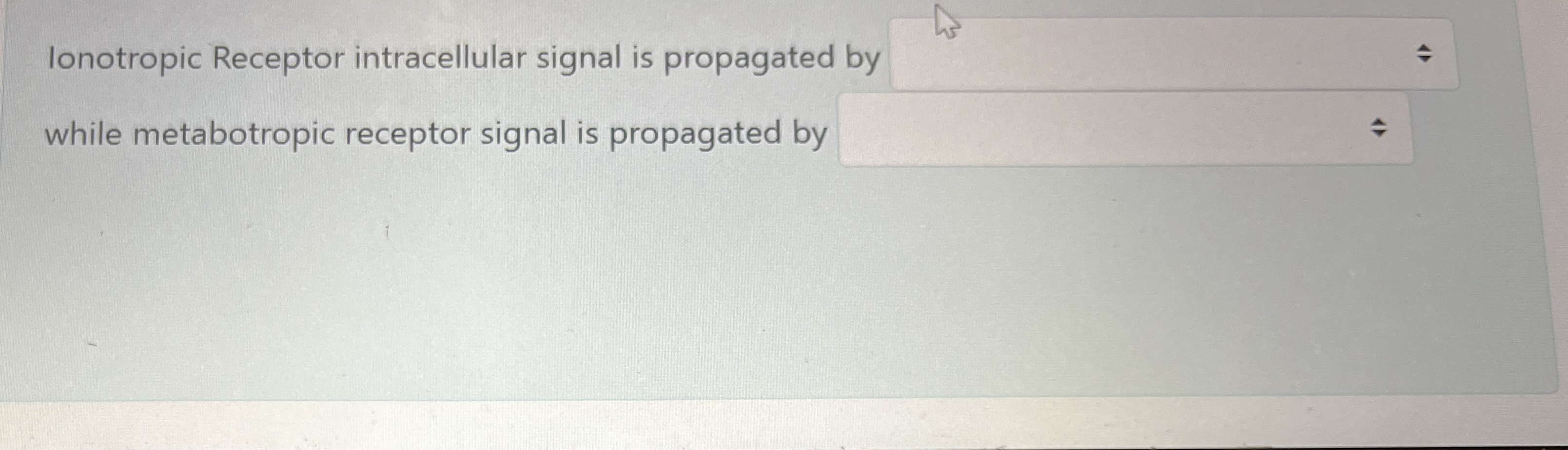 Ionotropic Receptor intracellular signal is