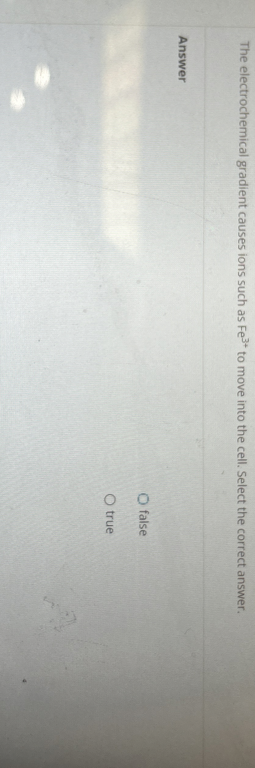 The electrochemical gradient causes ions such as