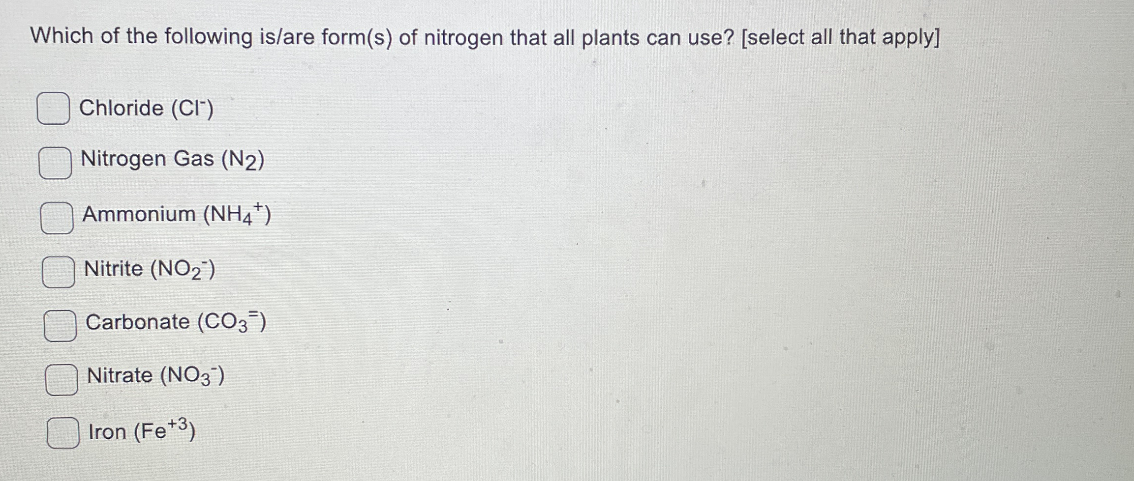 Which of the following is / are form ( s ) of