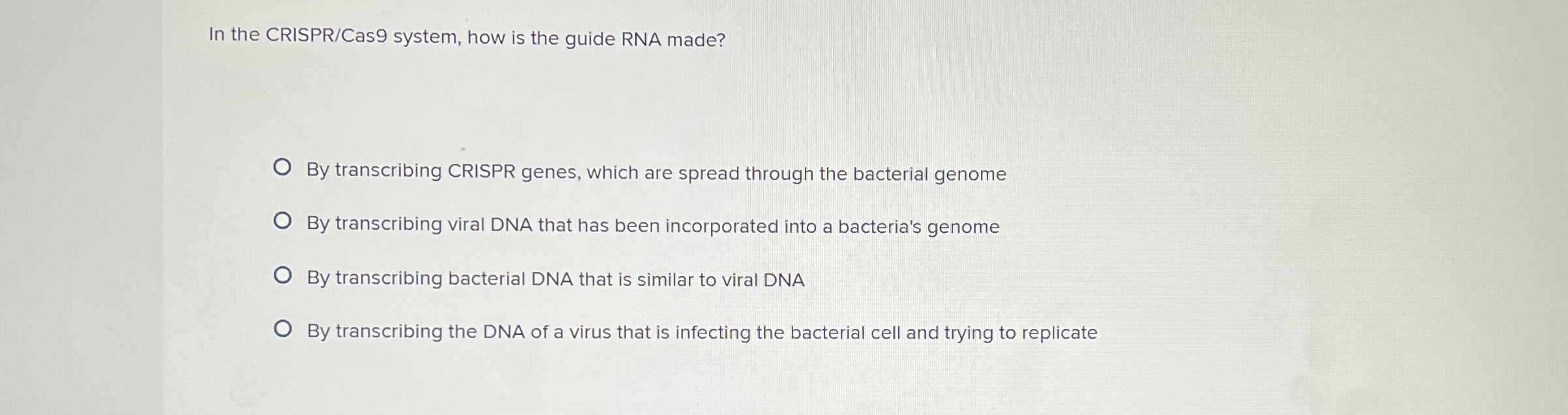 In the CRISPR / Cas 9 system, how is the guide