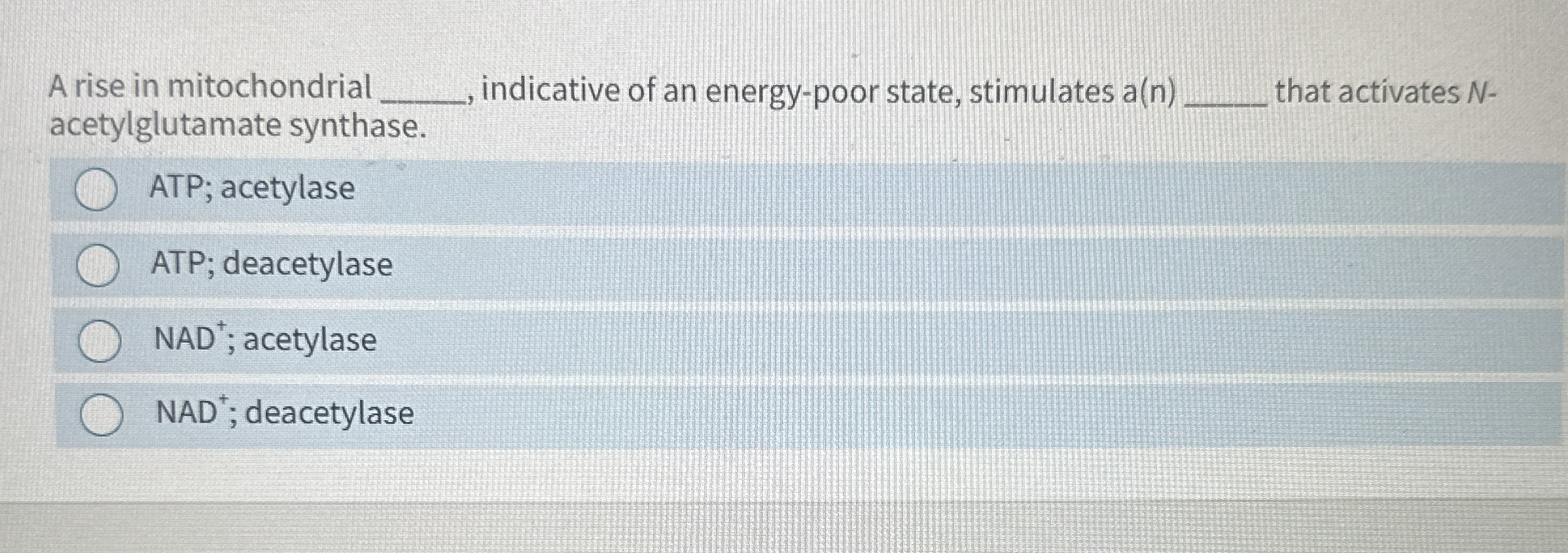 A rise in mitochondrial indicative of an energy -