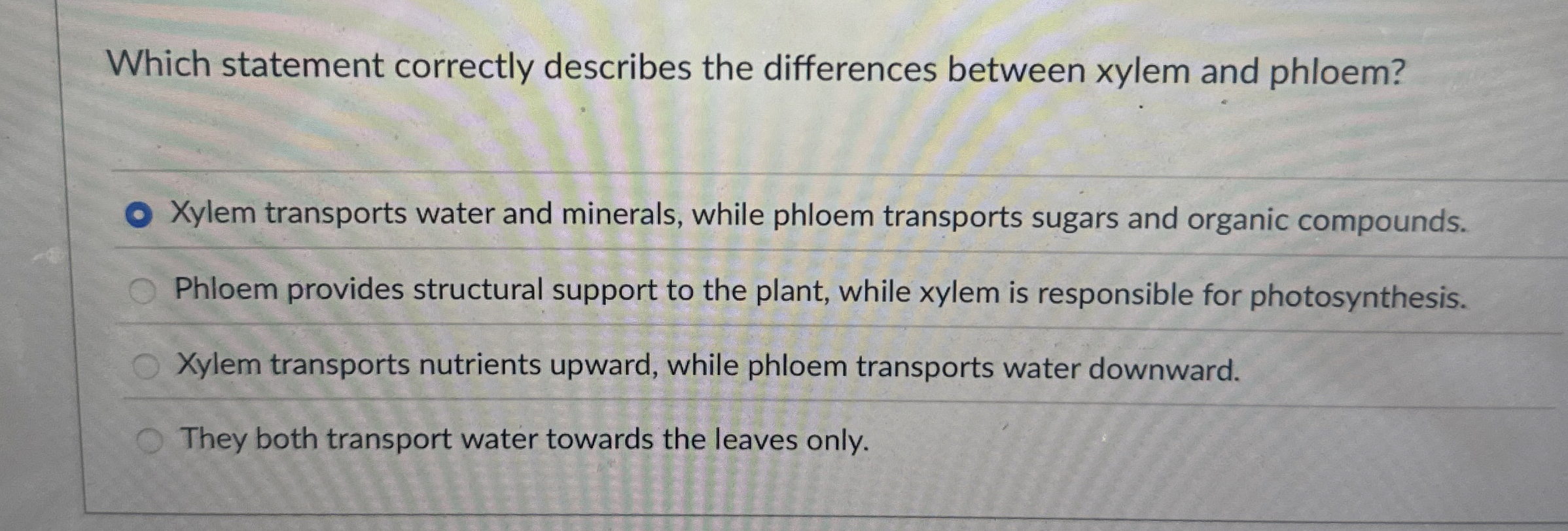 Which statement correctly describes the