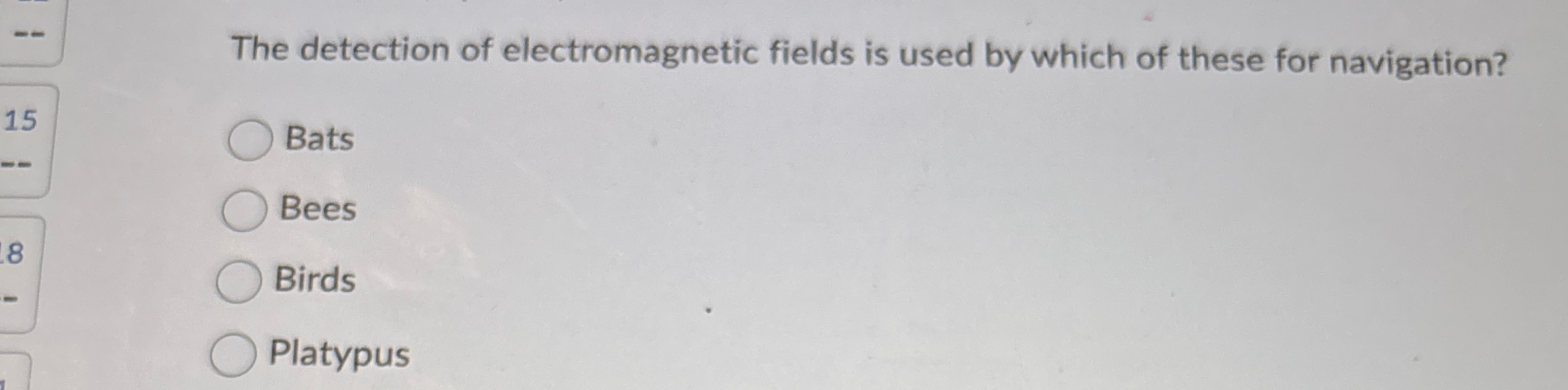 The detection of electromagnetic fields is used