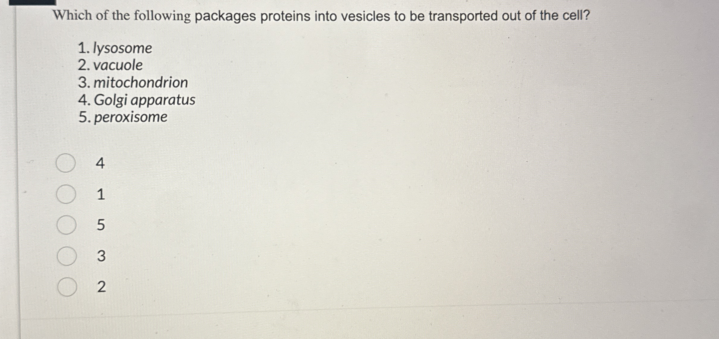 Which of the following packages proteins into
