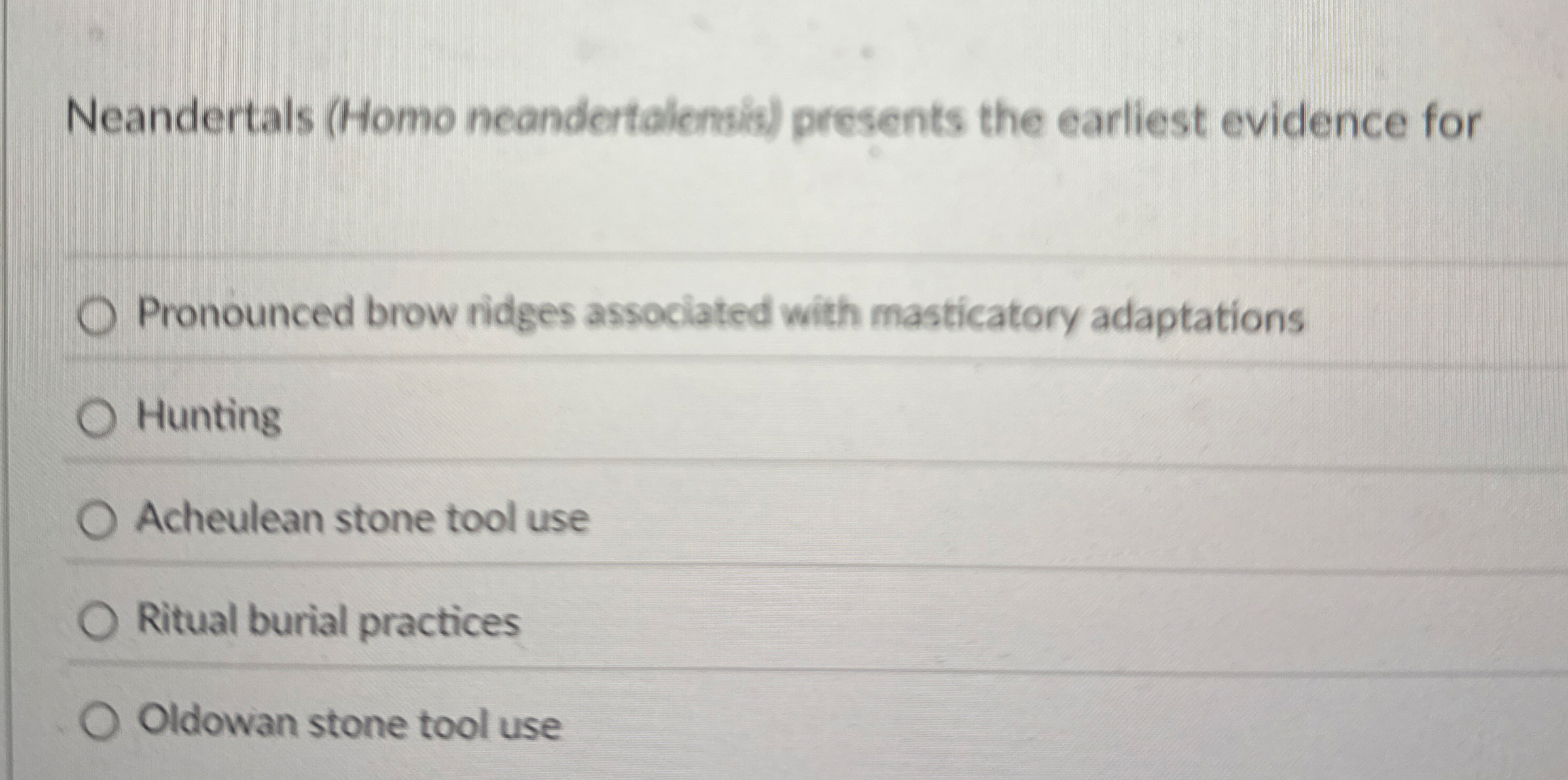 Neandertals ( Homo neandertalensis ) presents the
