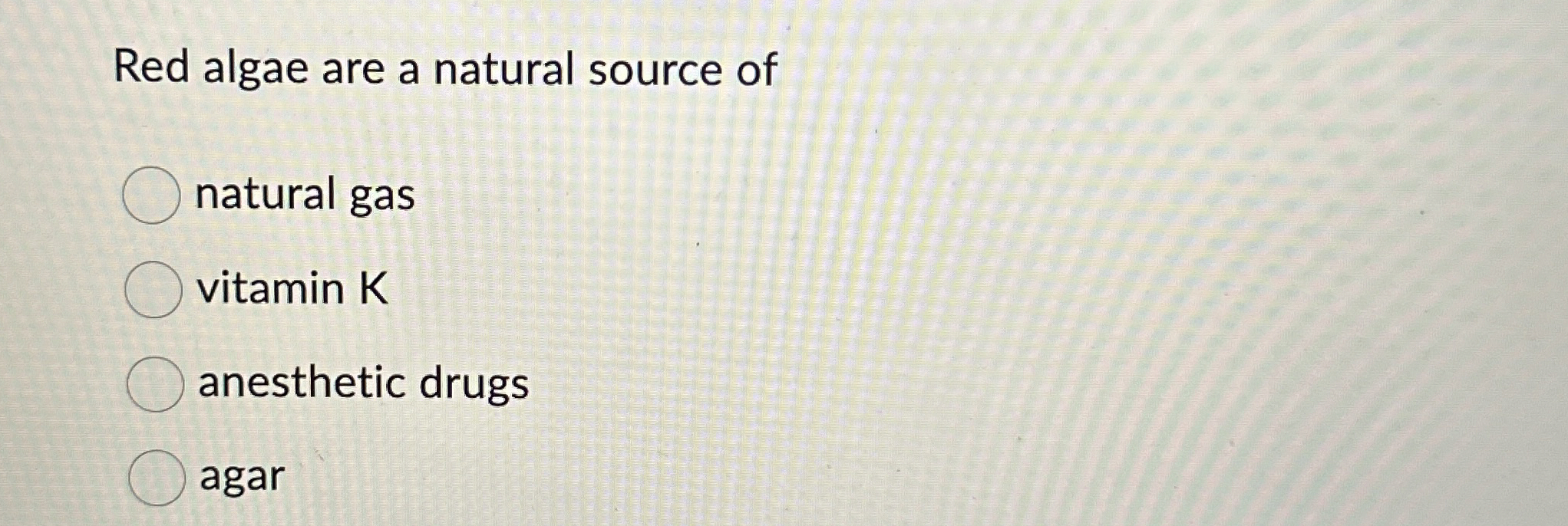 Red algae are a natural source of natural gas