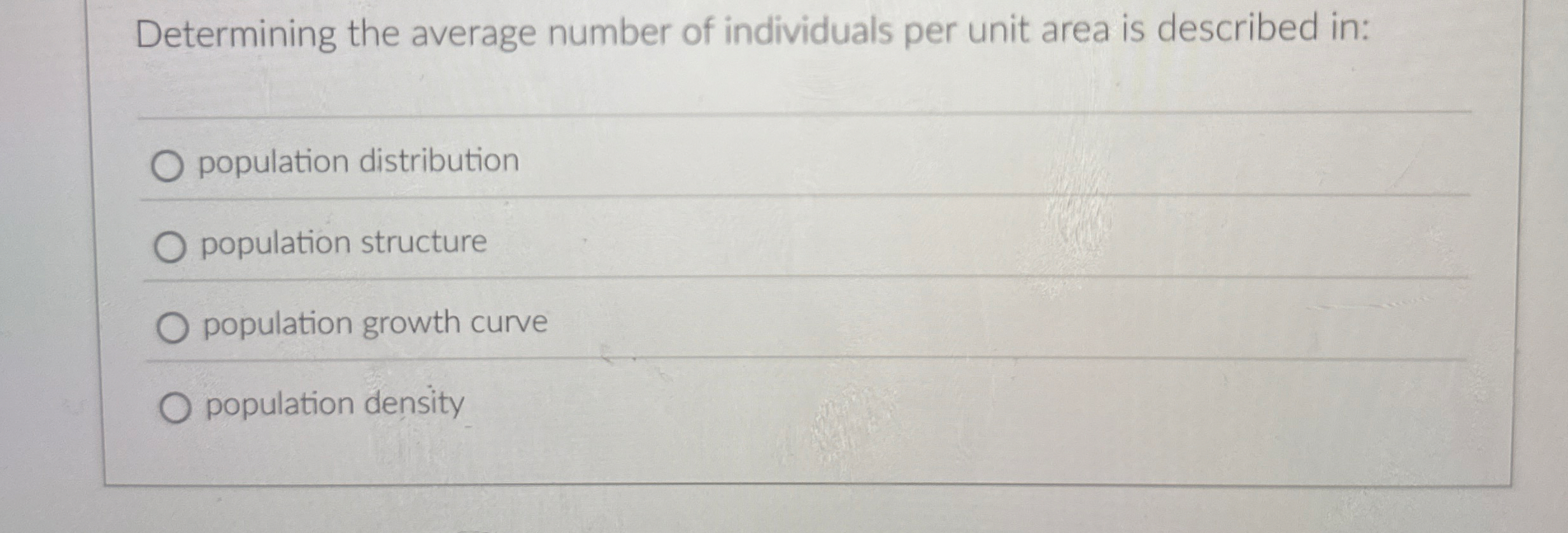 Determining the average number of individuals per