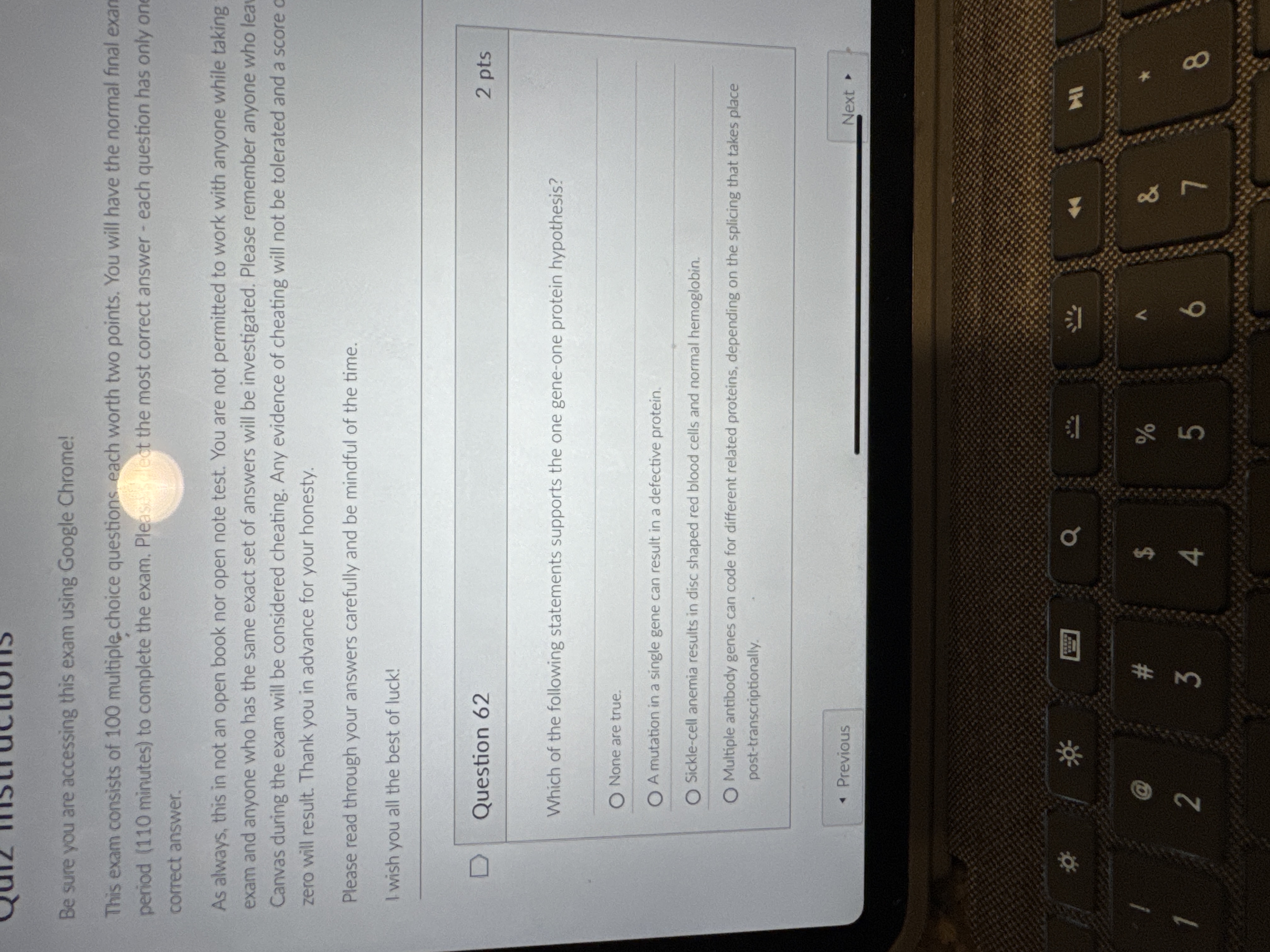 Question 6 2 Which of the following statements