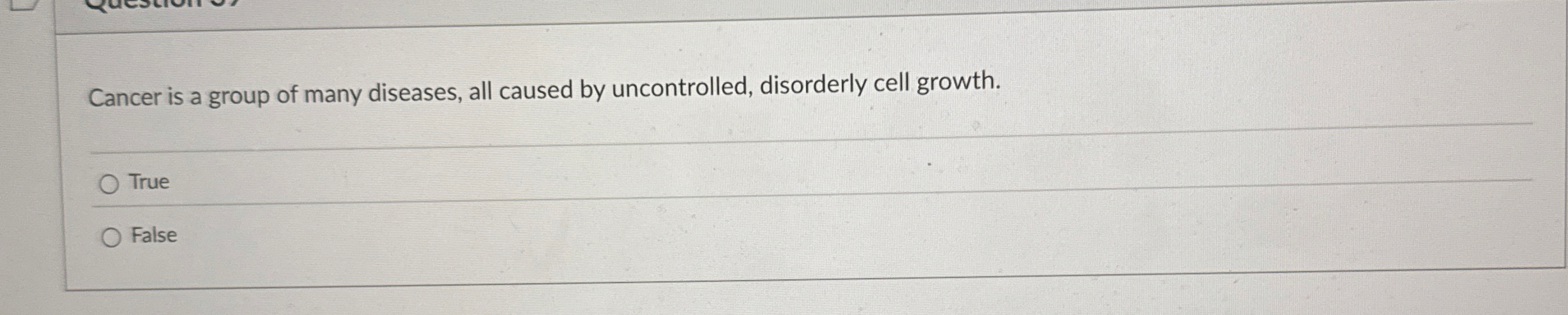 Cancer is a group of many diseases, all caused by