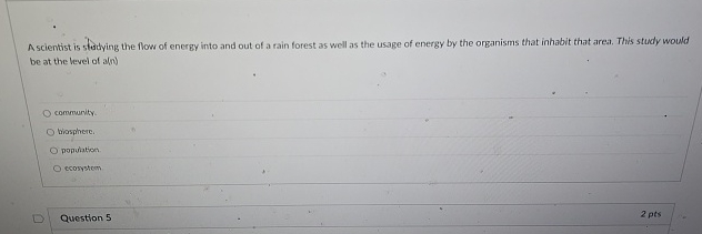 A scientist is slatying the flow of energy into