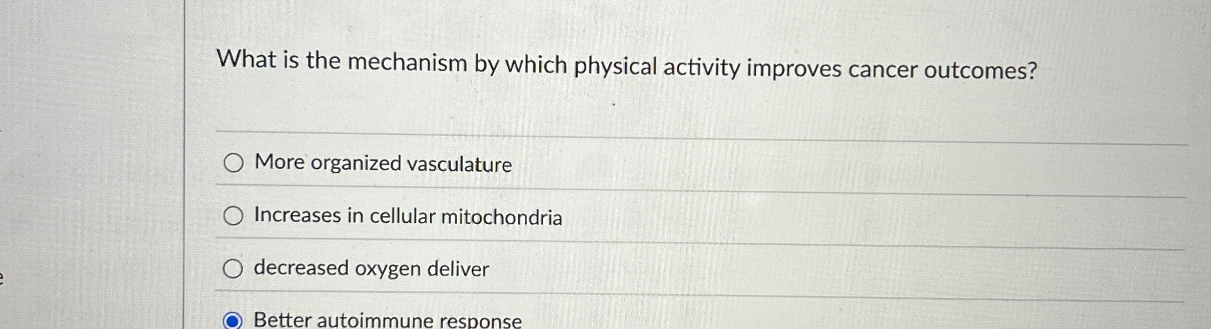 What is the mechanism by which physical activity
