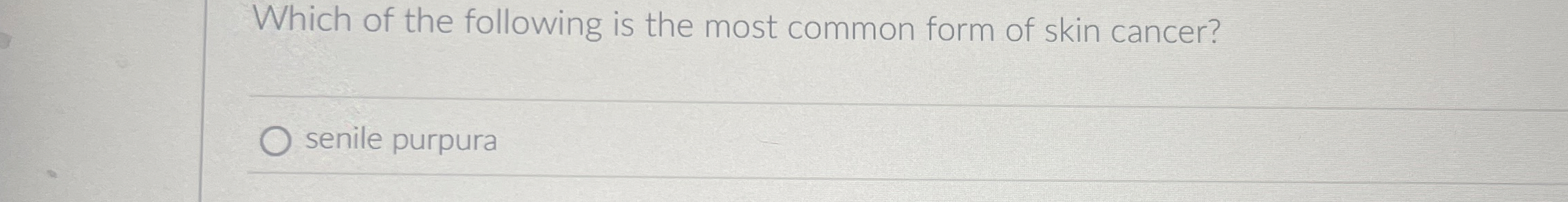 Which of the following is the most common form of