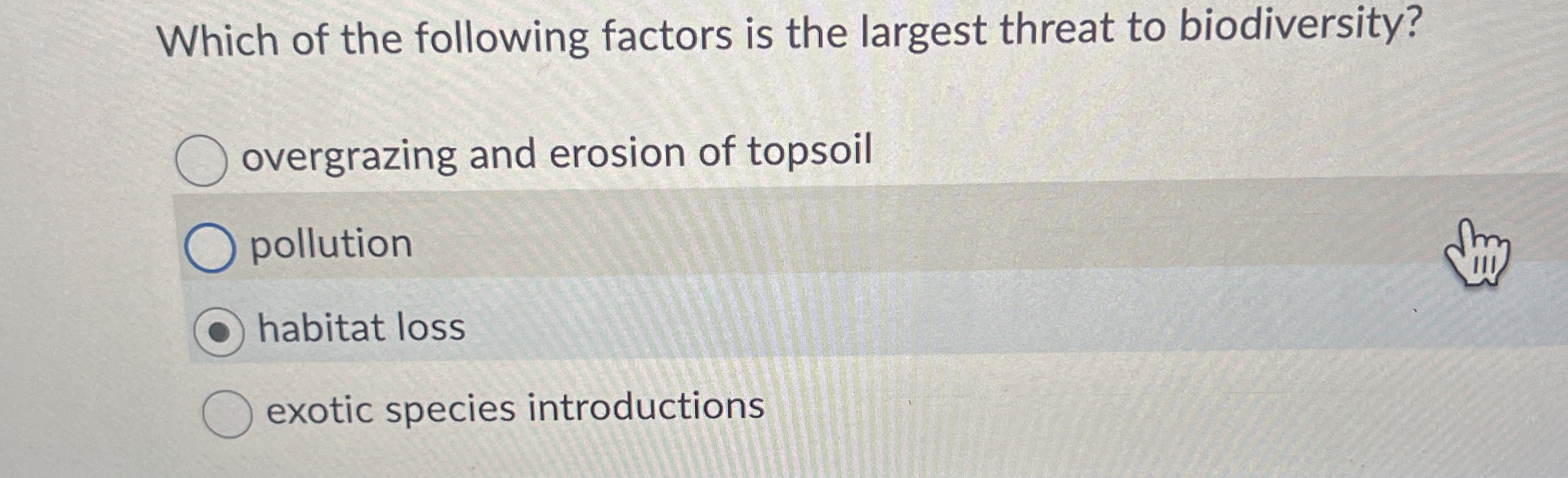 Which of the following factors is the largest