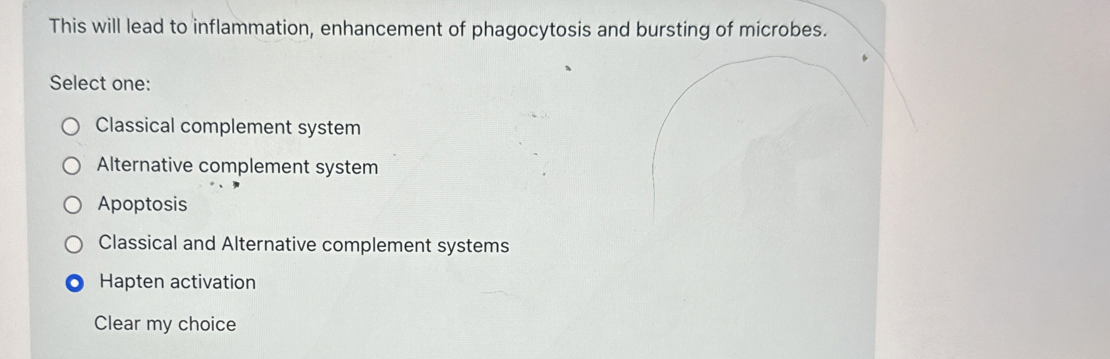 This will lead to inflammation, enhancement of