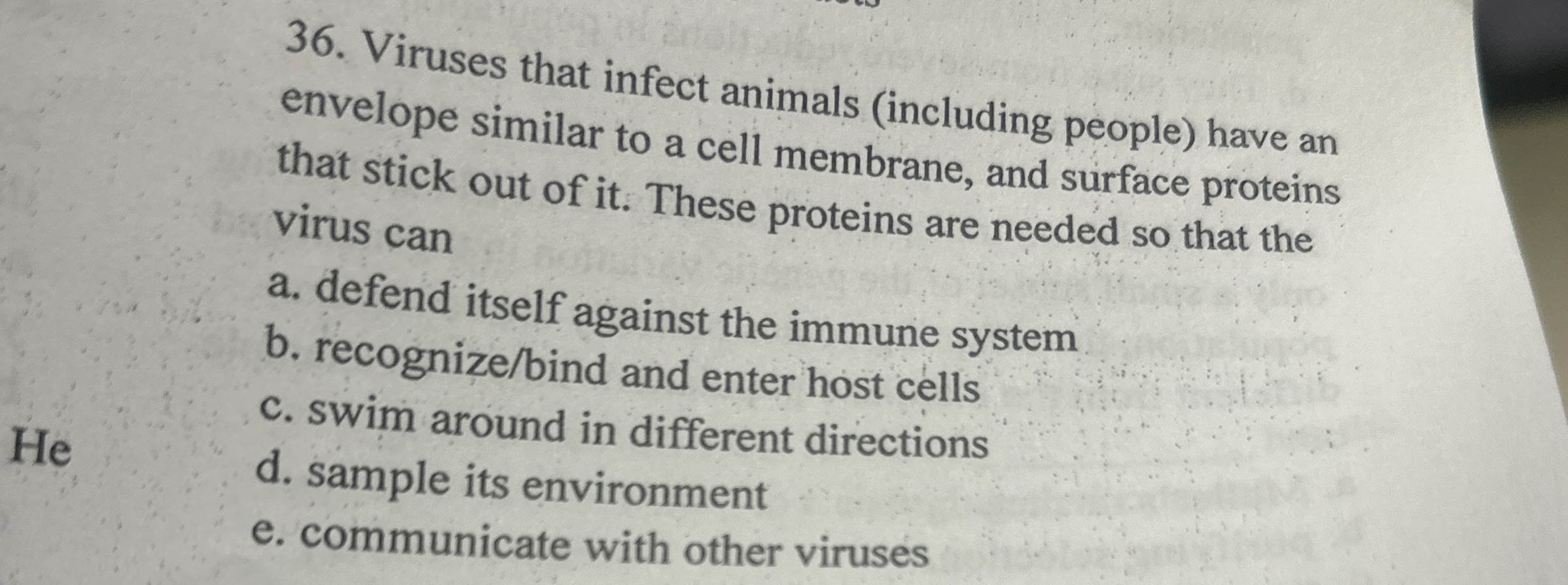 Viruses that infect animals ( including people )