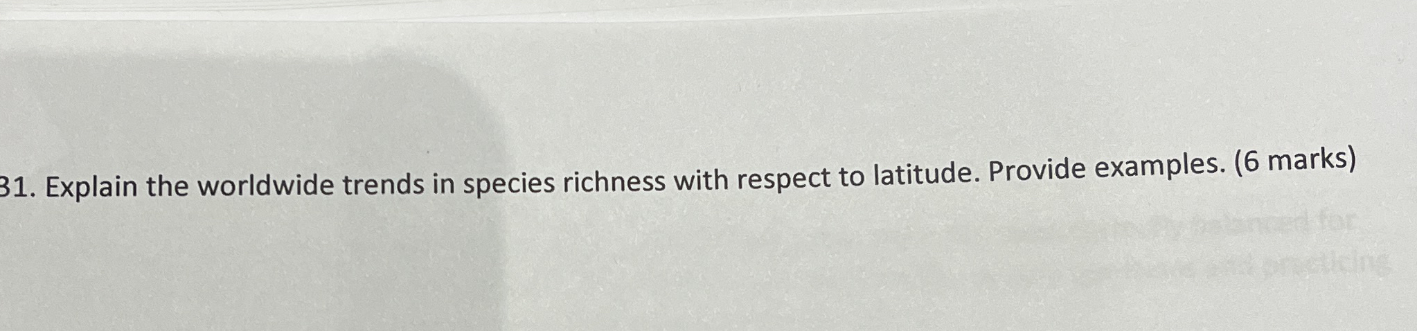 Explain the worldwide trends in species richness