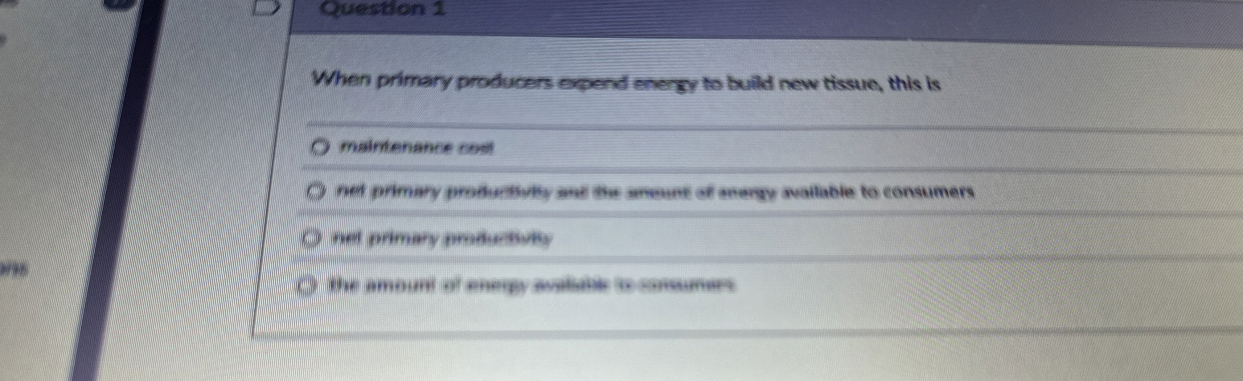 When primary producers expend energy to build new