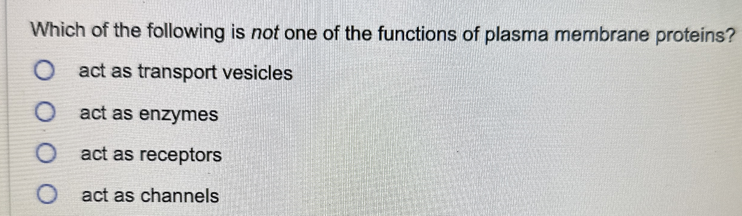 Which of the following is not one of the