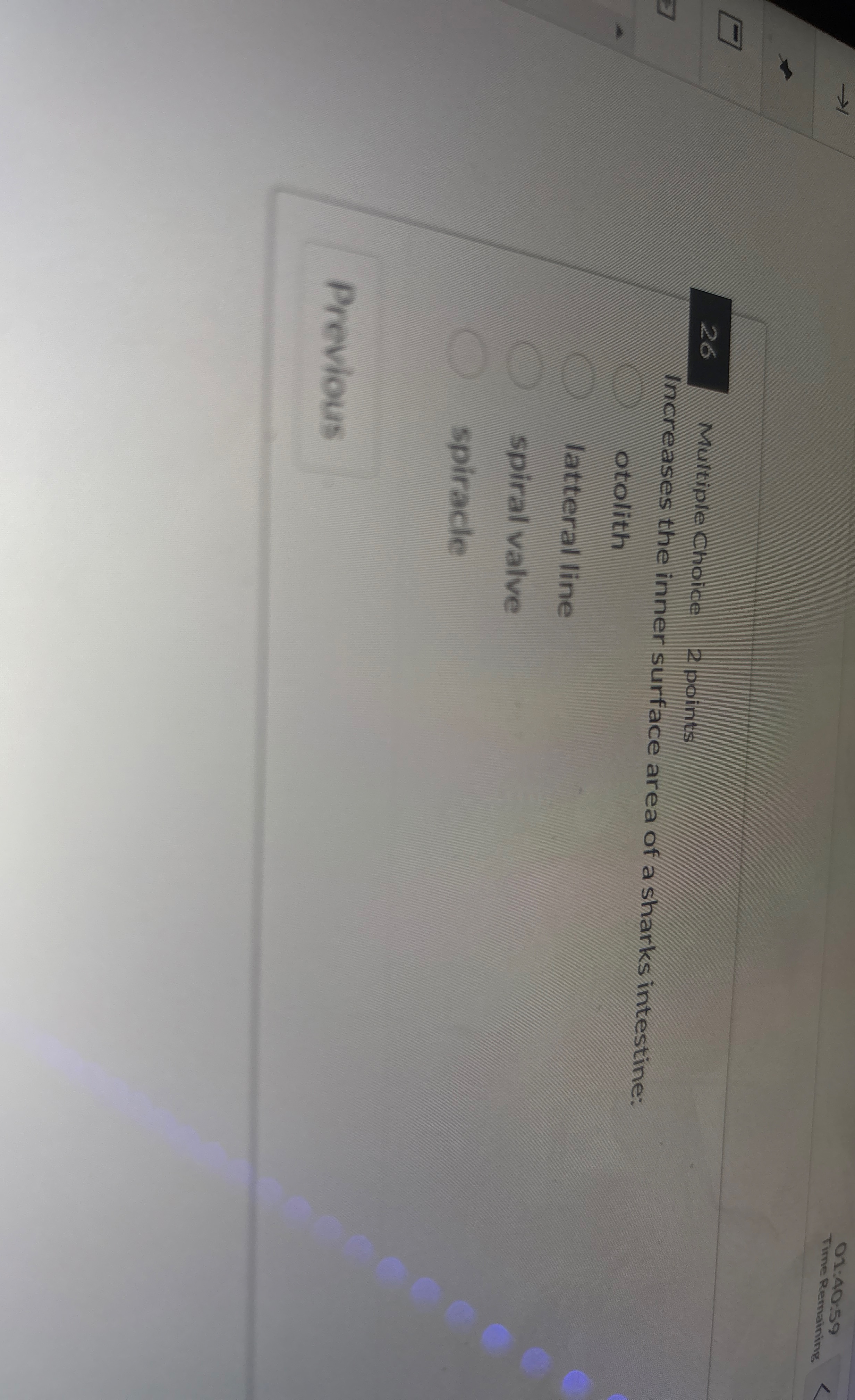 0 1 : 4 0 : 5 9 Tirne Remaining 2 6 Multiple