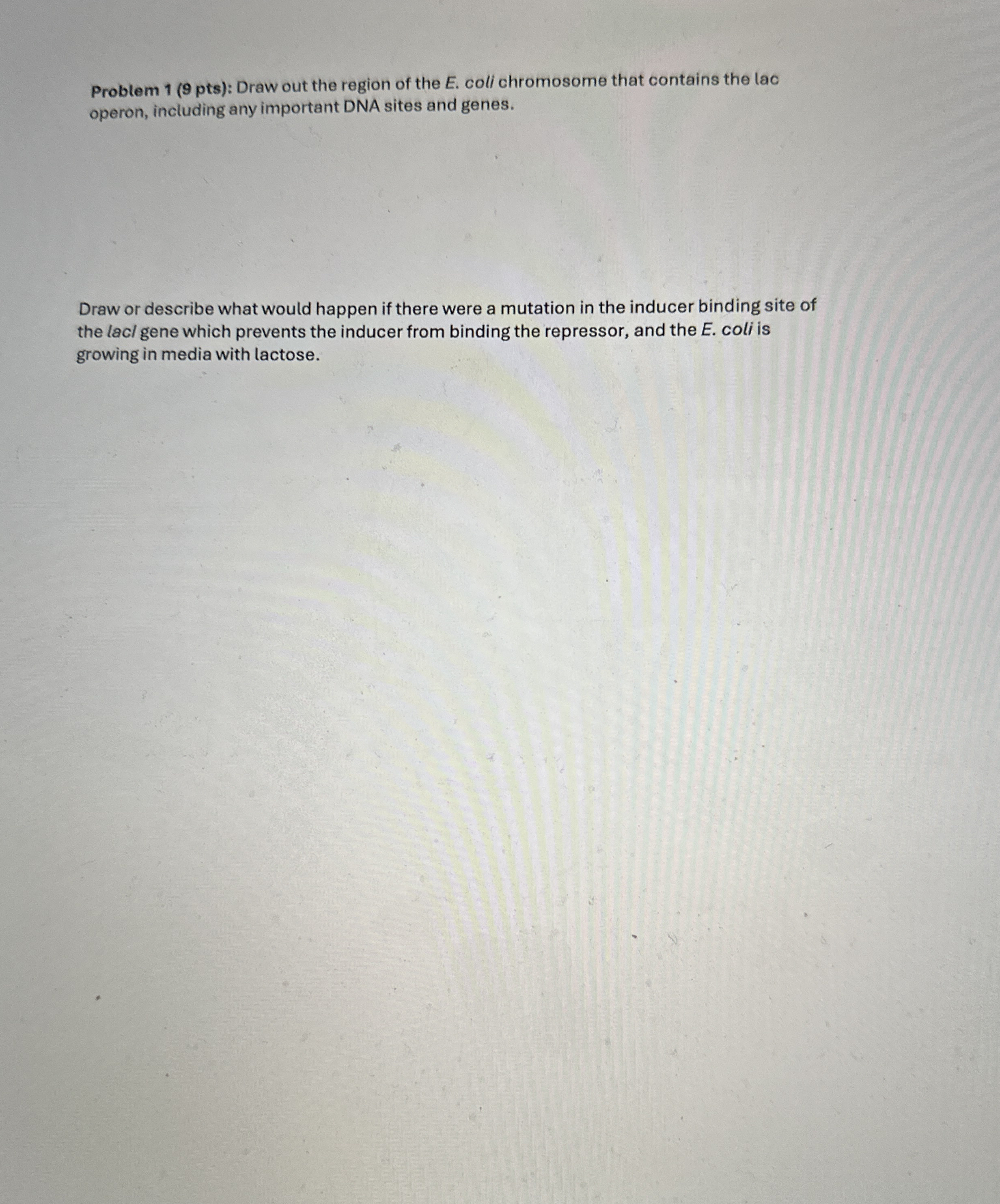 Problem 1 ( 9 pts ) : Draw out the region of the