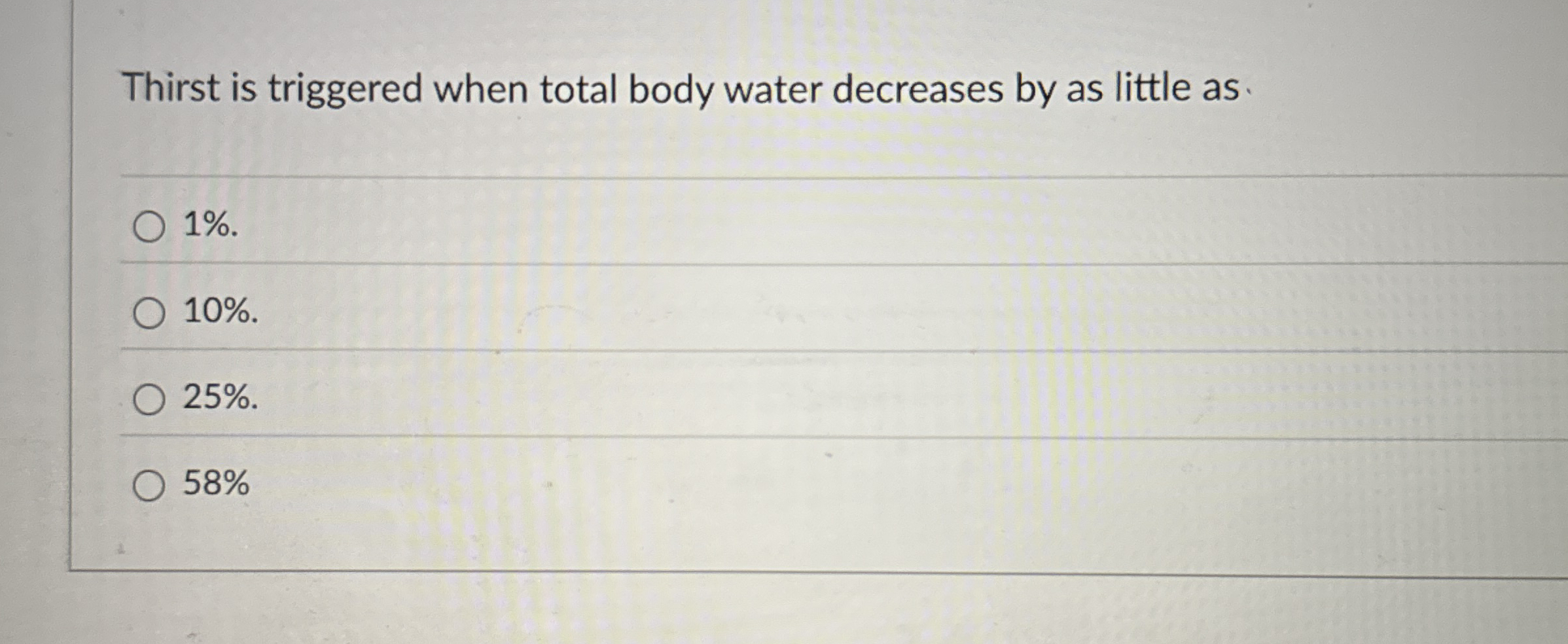 Thirst is triggered when total body water