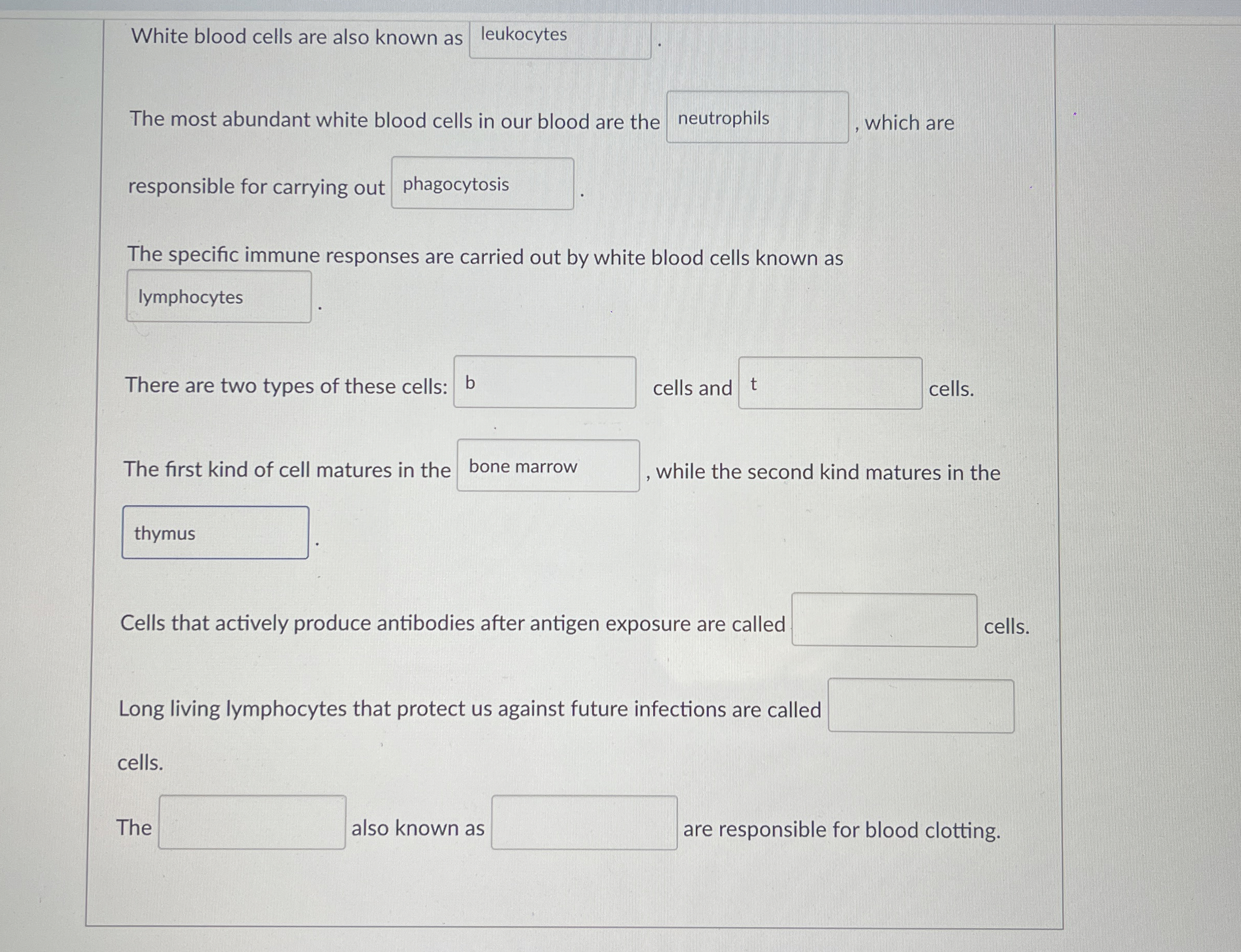 White blood cells are also known as leukocytes q