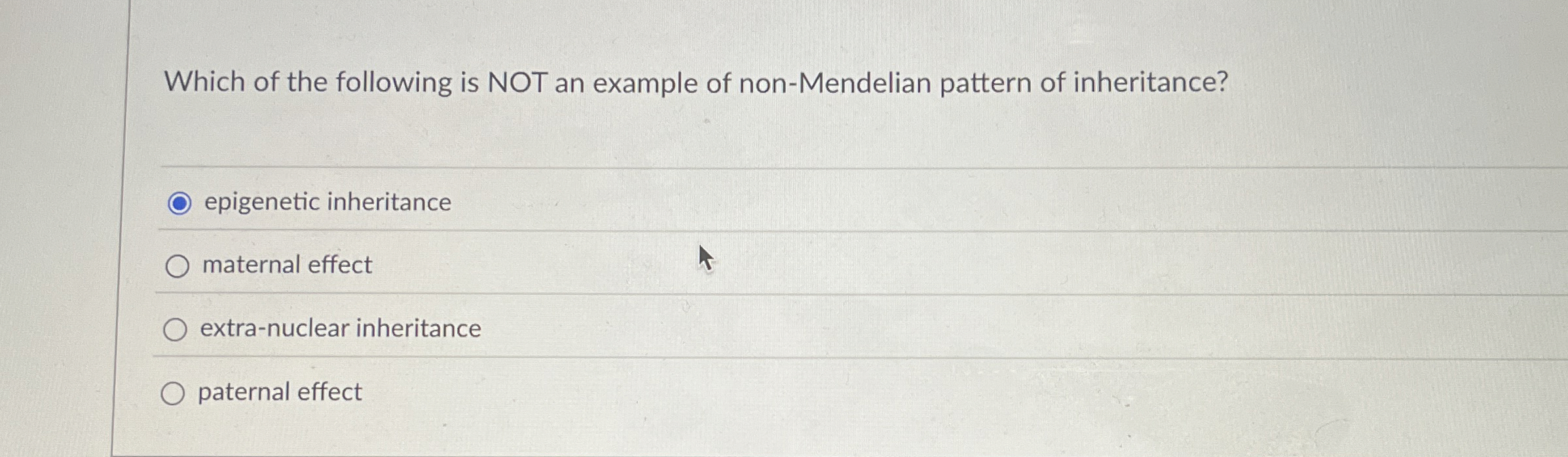 Which of the following is NOT an example of non -