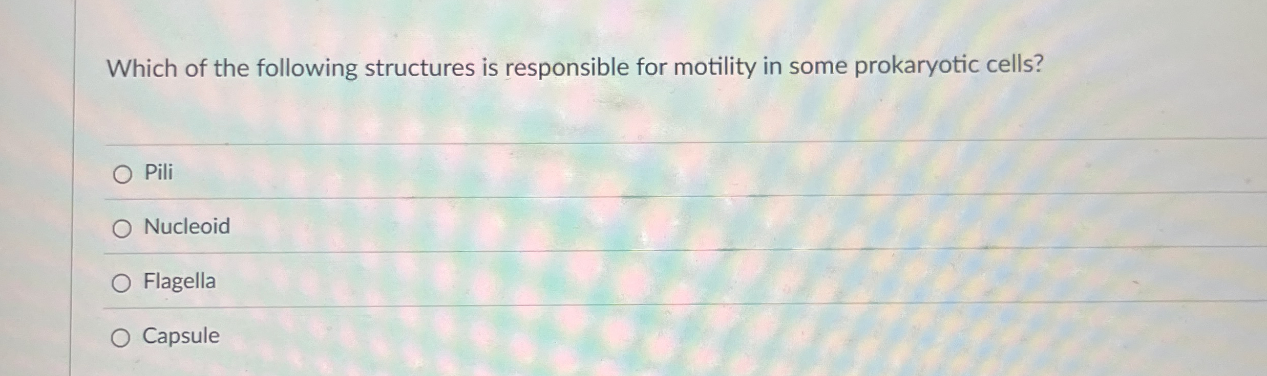 Which of the following structures is responsible