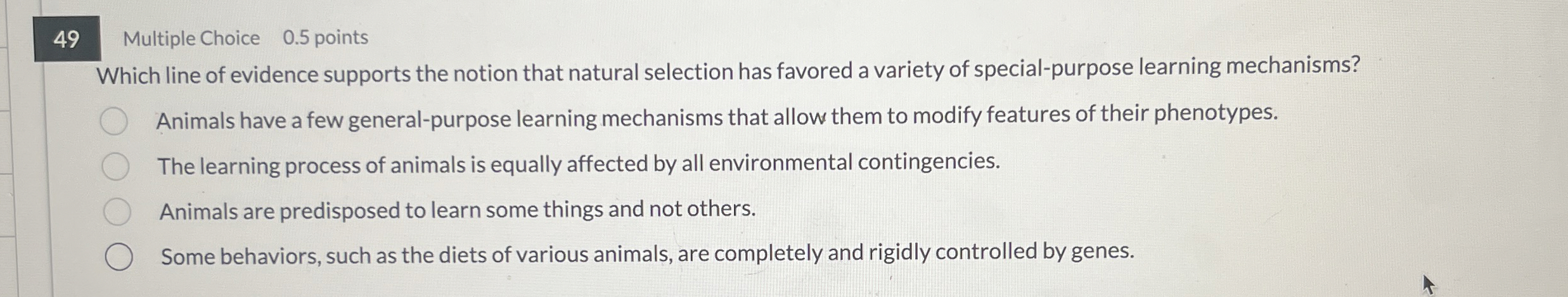 4 9 Multiple Choice 0 . 5 points Which line of