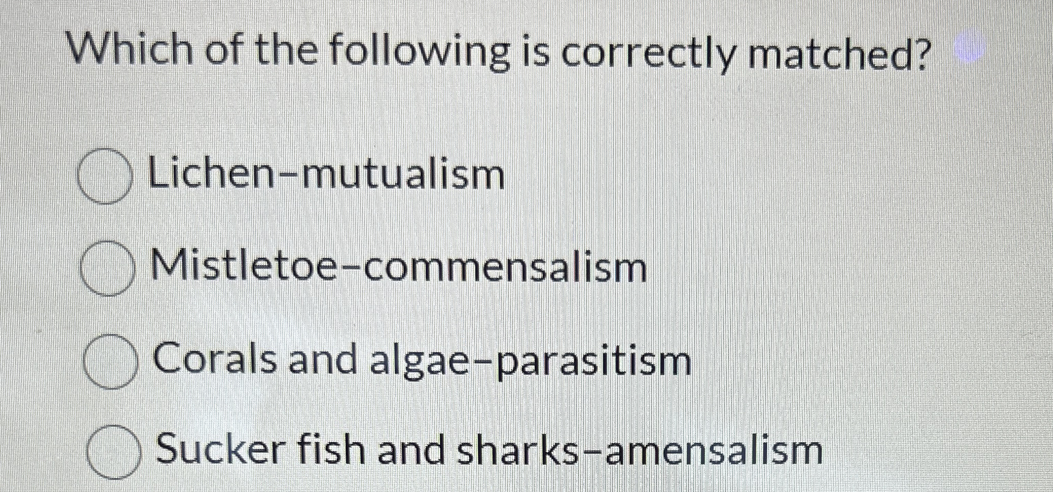 Which of the following is correctly matched?