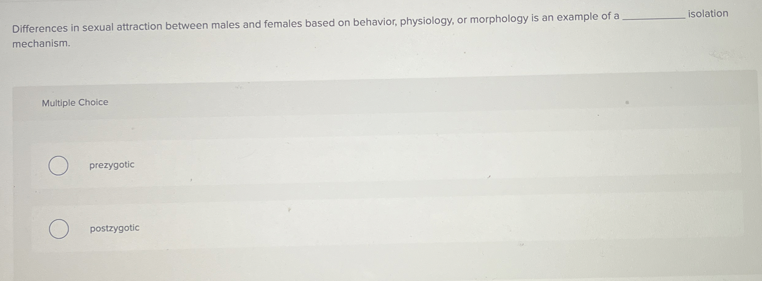 Differences in sexual attraction between males