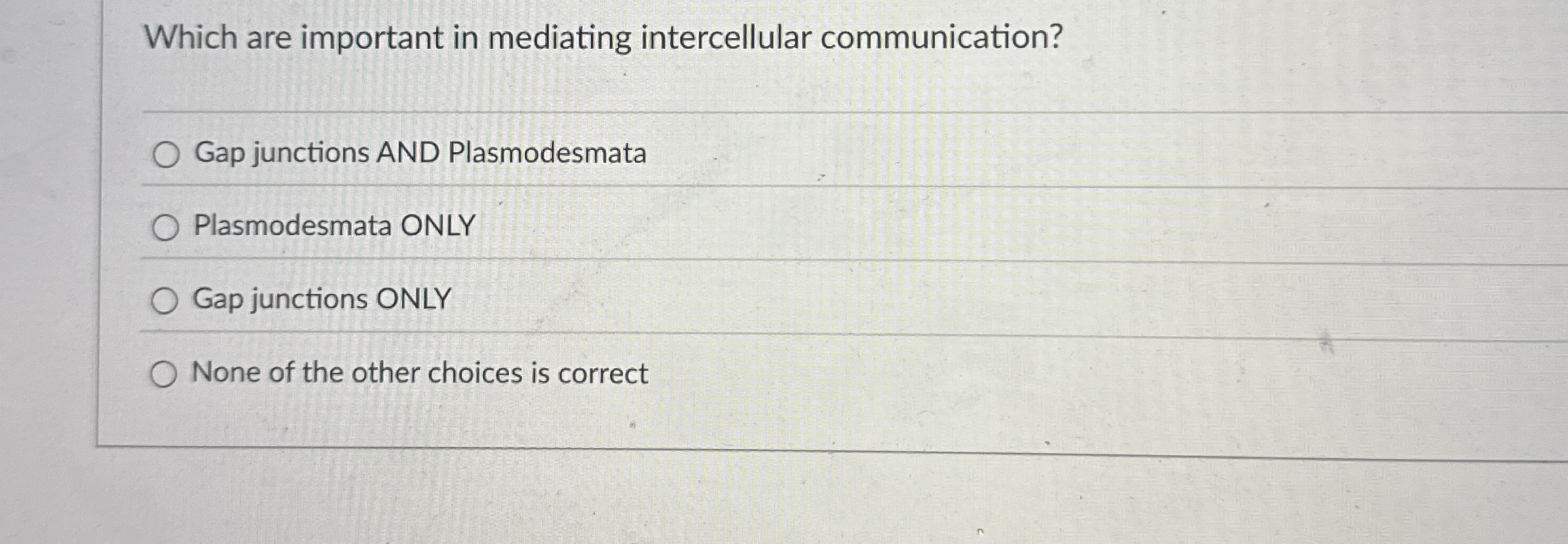 Which are important in mediating intercellular
