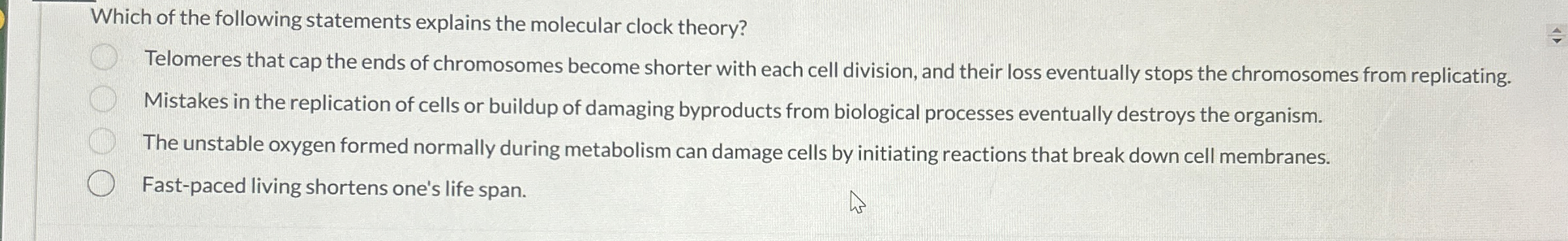 Which of the following statements explains the