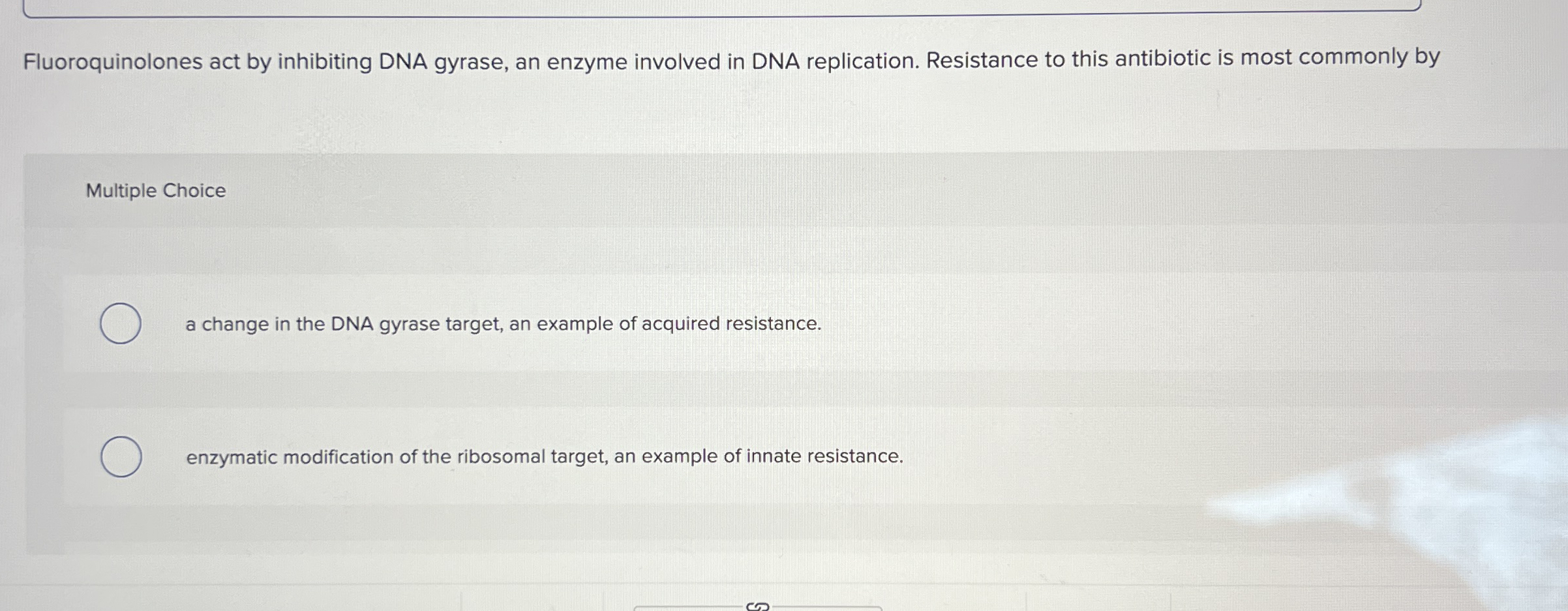 Fluoroquinolones act by inhibiting DNA gyrase, an