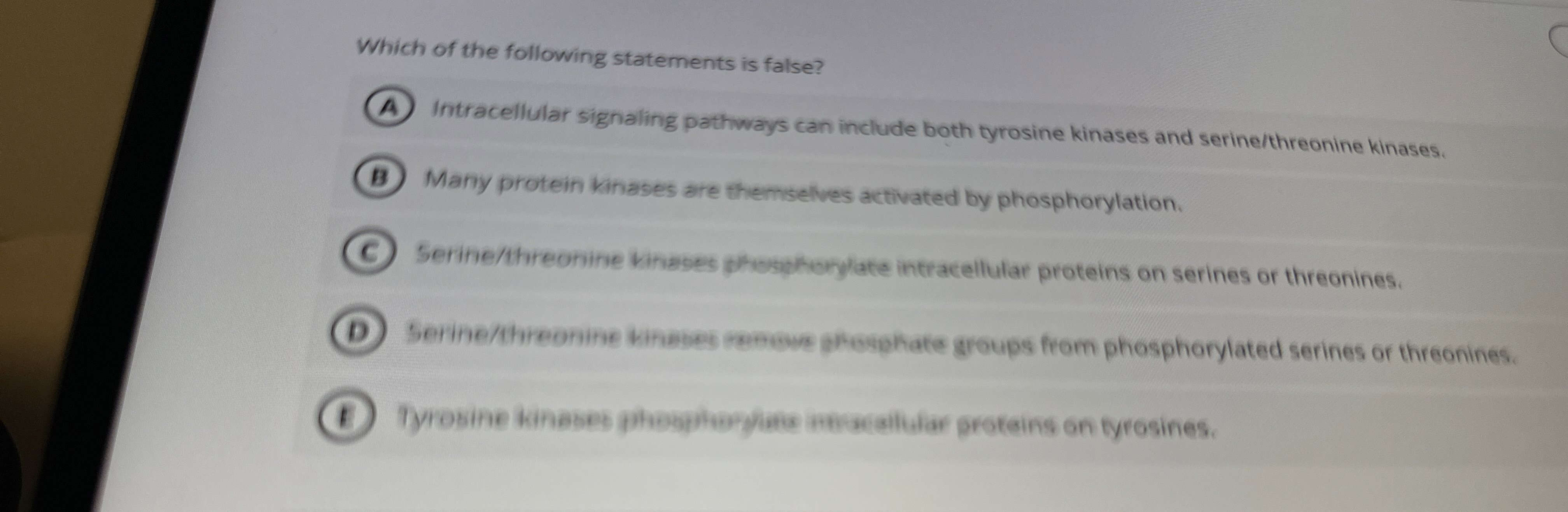 Which of the following statements is false?