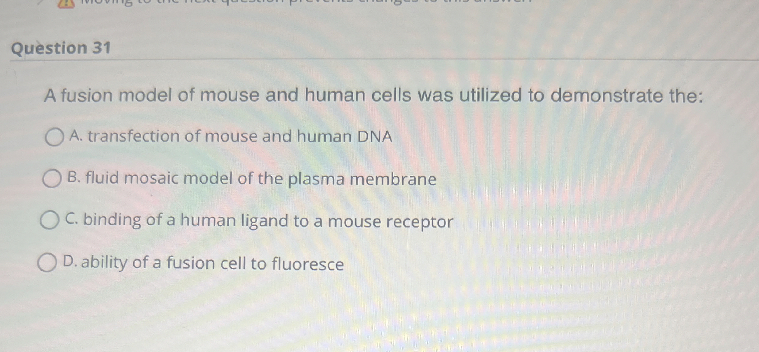 Qu stion 3 1 A fusion model of mouse and human