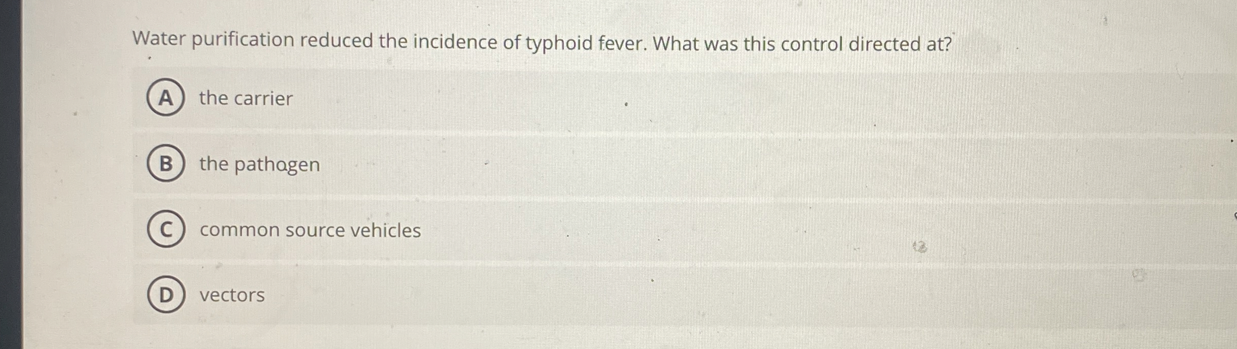Water purification reduced the incidence of