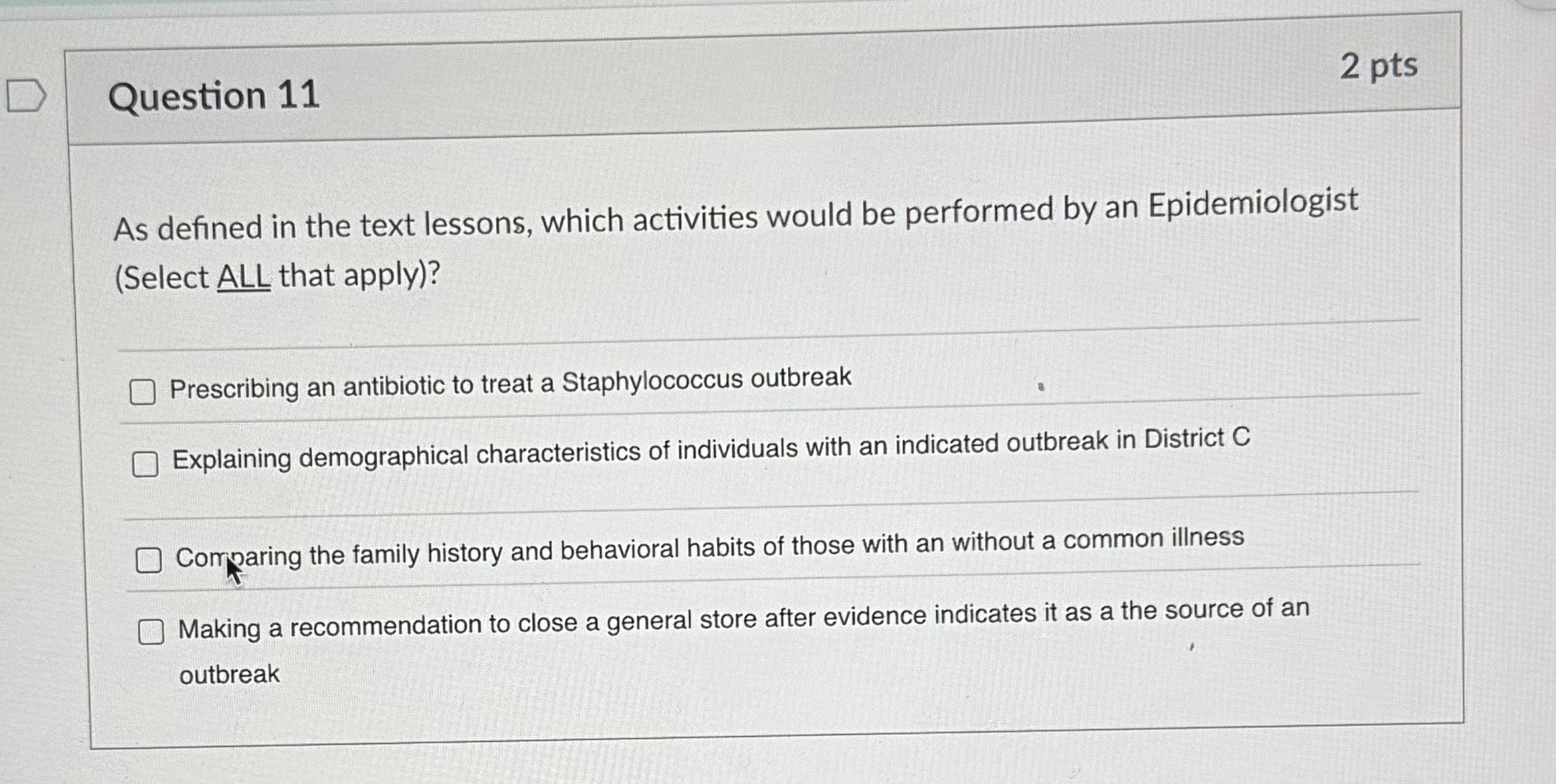Question 1 1 As defined in the text lessons,