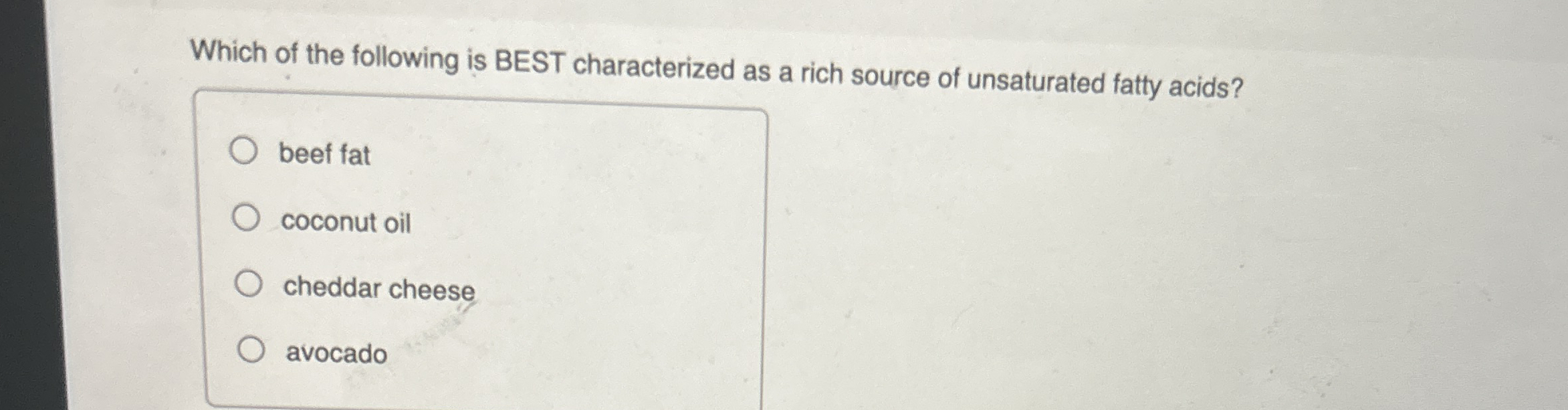 Which of the following is BEST characterized as a