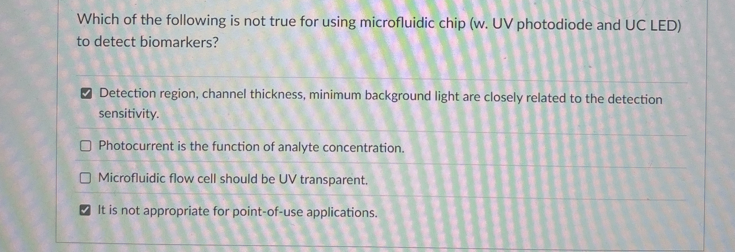 Which of the following is not true for using