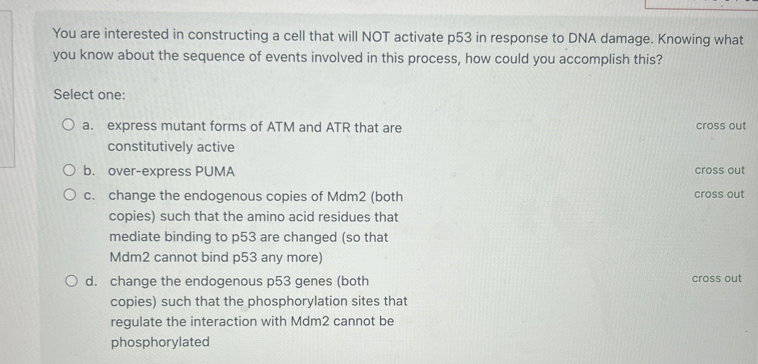 You are interested in constructing a cell that