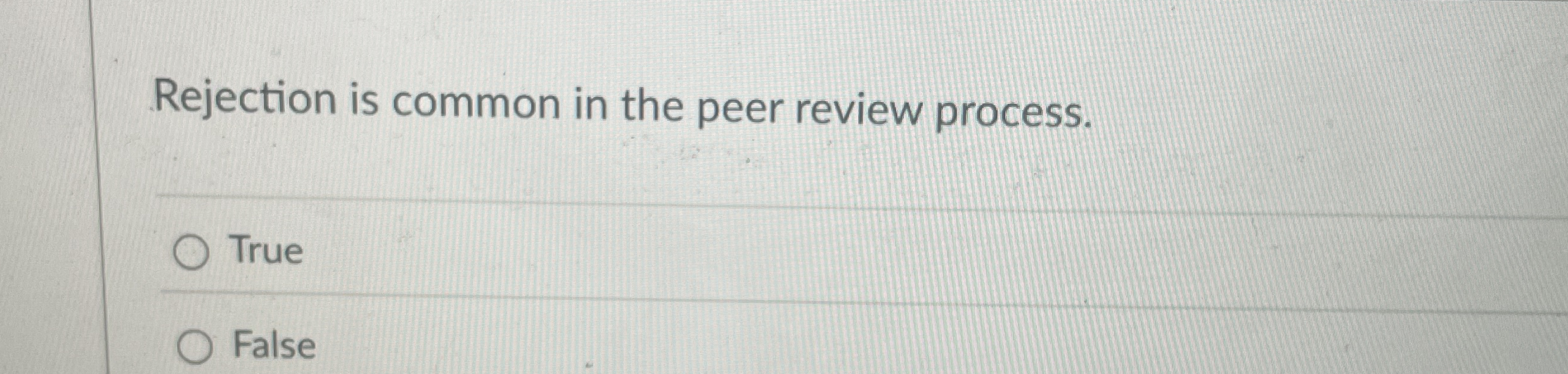 Rejection is common in the peer review process.