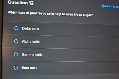 Question 1 2 Mark thils qu Which type of