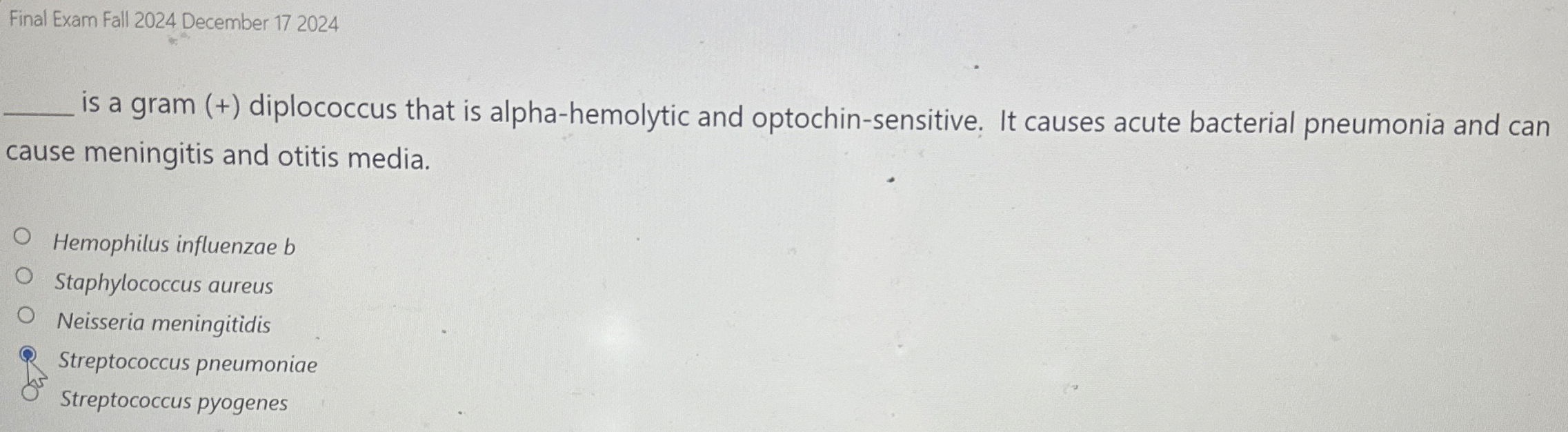 Final Exam Fall 2 0 2 4 December 1 7 2 0 2 4 is a