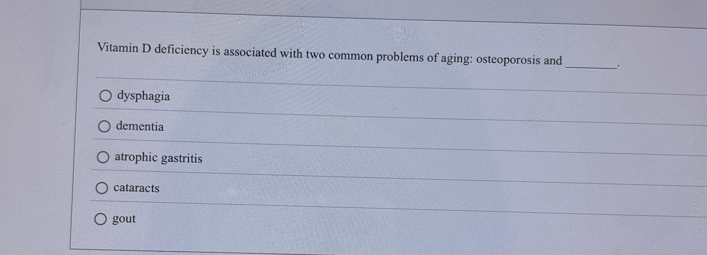 Vitamin D deficiency is associated with two